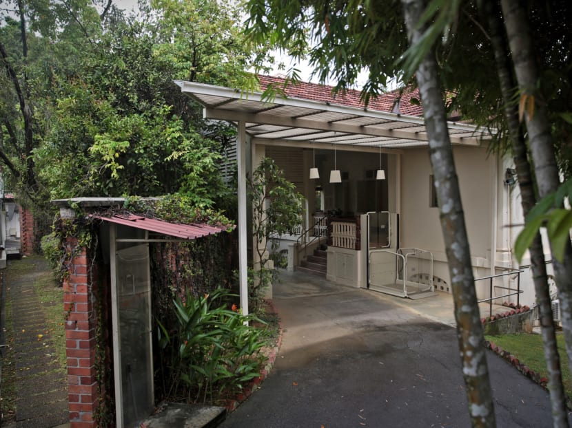 Facade of 38 Oxley Road, the home of founding Prime Minister Mr Lee Kuan Yew. Photo: Jason Quah/TODAY