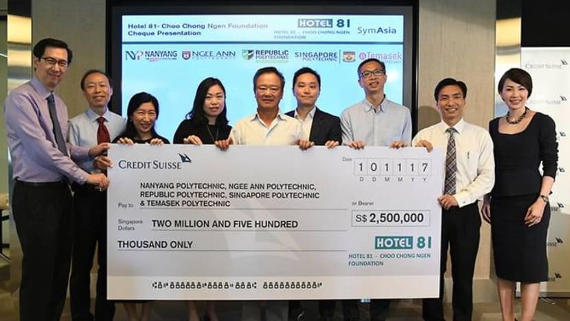 Yayasan Hotel 81-Choo Chong Ngen derma $2.5 juta bantu pelajar politeknik memerlukan