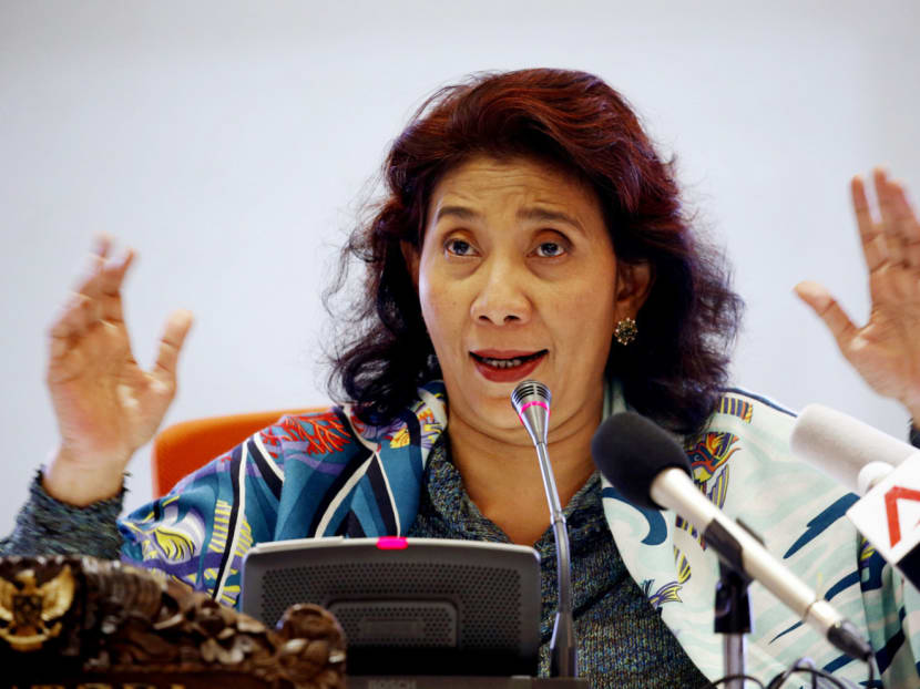 Ms Susi Pudjiastuti is notorious for blowing up boats being used for illegal fishing in Indonesian waters. Photo: Reuters