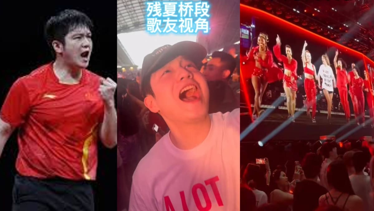 Chinese table tennis star took three hours off training to watch Taylor Swifts concert in Singapore, netizens say this is why he lost his match