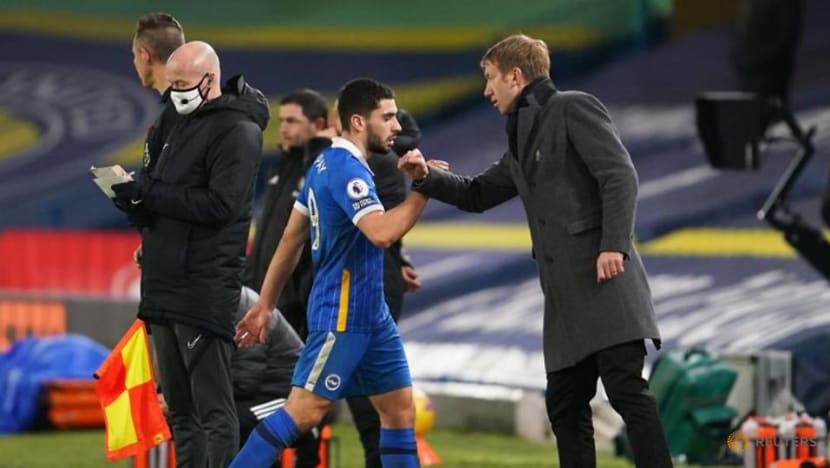 Football: Maupay on target as Brighton sink lacklustre Leeds Football: Maupay on target as Brighton sink lacklustre Leeds