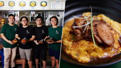Eggslut Alum Open Scrambled Egg Rice Stall With House-Made Char Siew & Chicken Katsu Toppings