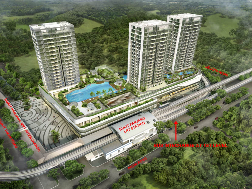 The new site of the upcoming Bukit Panjang Integrated Transport Hub. Graphic: LTA