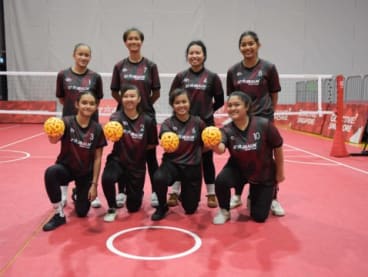 Singapore’s first women’s national sepak takraw team