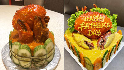 Local Seafood Chain Has Chilli, Black Pepper & Salted Egg Crab Birthday Cakes