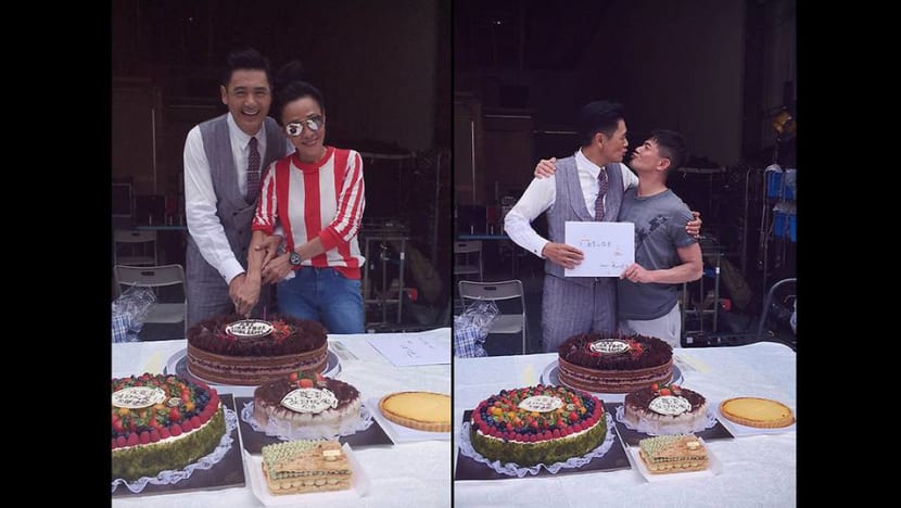 Chow Yun Fat’s surprise birthday party on set