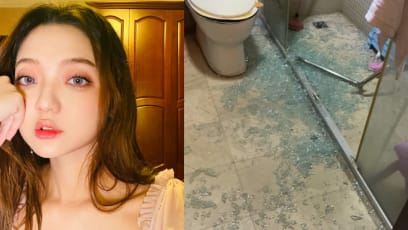 Chinese Actress Zhang Zhaoyi’s Bathroom Glass Door Shatters, Injures Both Husband And 1-Year-Old Child