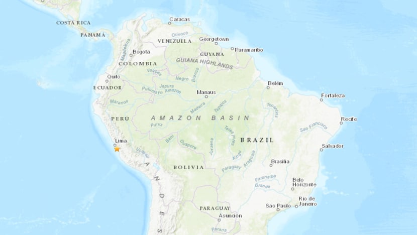 Strong earthquake shakes Peru's capital
