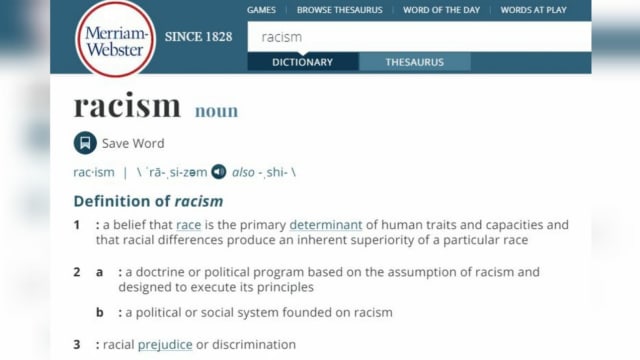 【弗洛伊德事件】《韦氏词典》修改“种族主义”定义