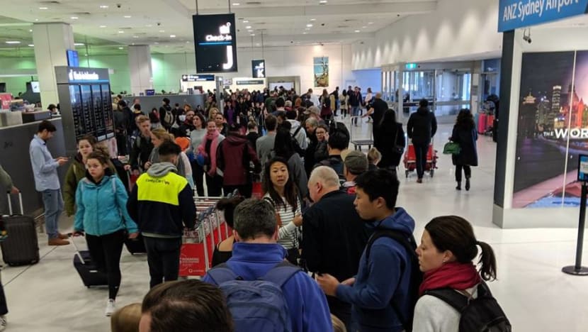 Huge queues at Sydney Airport as 'border force issue' causes delays