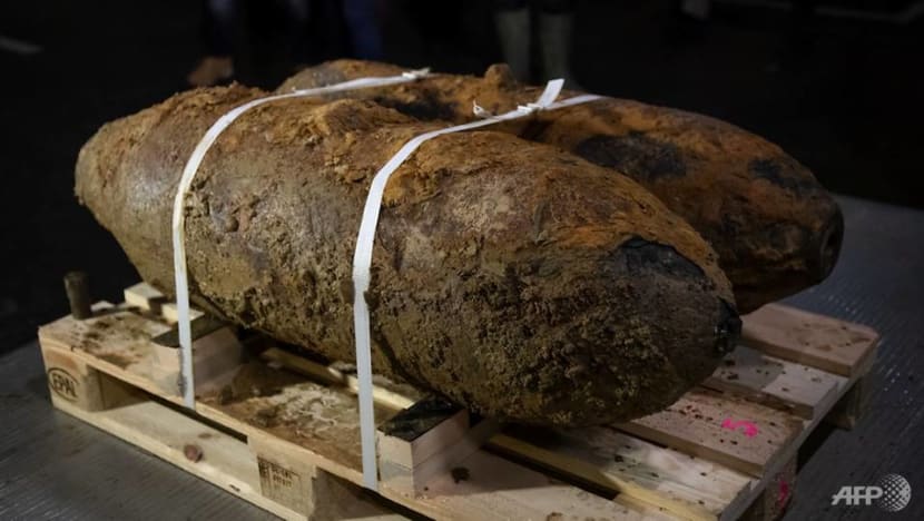 Two WWII bombs made safe in Germany Two WWII bombs made safe in Germany