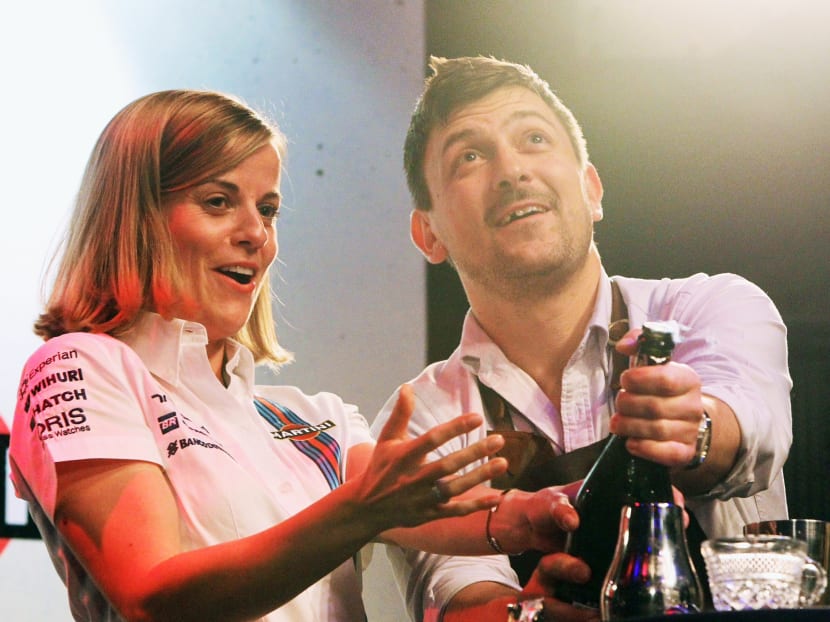 Susie Wolff attending a Williams Martini Racing media event at Zouk. Photo: DON WONG