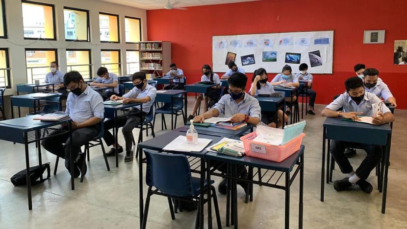 77.7% of school candidates who took N(A)-Level exams eligible for Sec 5 77.7% of school candidates who took N(A)-Level exams eligible for Sec 5