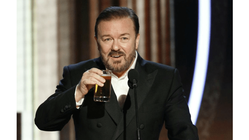 Ricky Gervais mocks audience in opening monologue