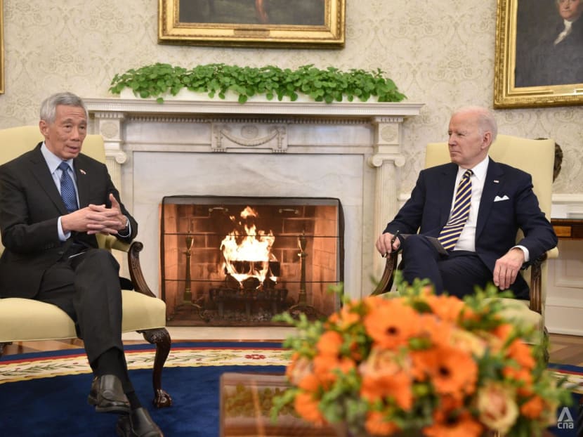 Singapore PM Lee Hsien Loong meets US President Joe Biden at White House Singapore PM Lee Hsien Loong meets US President Joe Biden at White House