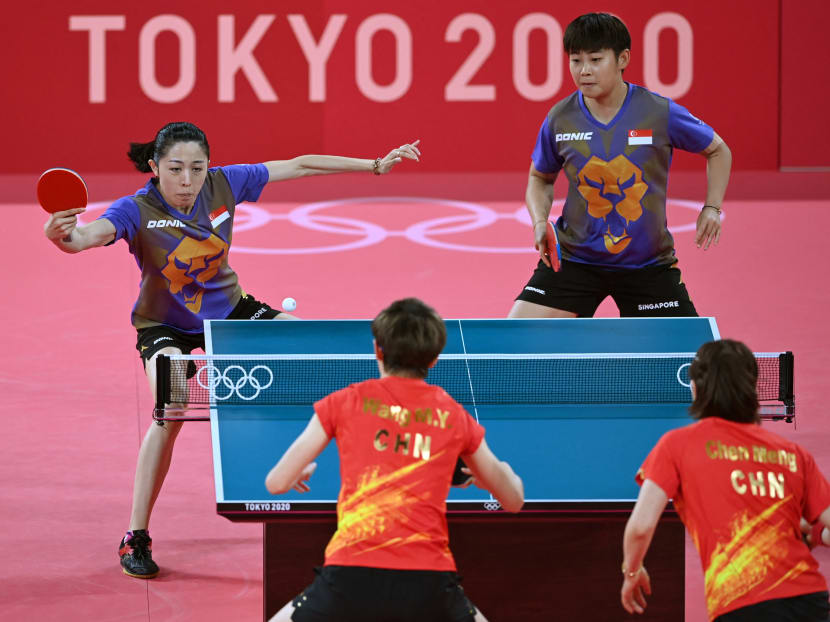 Table tennis Singapore s women s team ends Tokyo Olympics