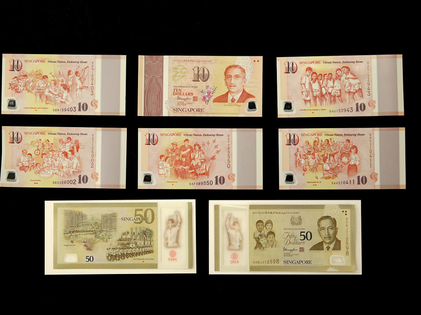 Set of six SG50 commemorative notes unveiled