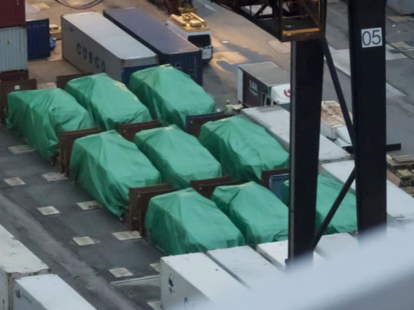 The detainment of nine Singapore Armed Forces Terrex vehicles on Nov 23 last year was not the first such seizure by Hong Kong authorities. Photo: AP