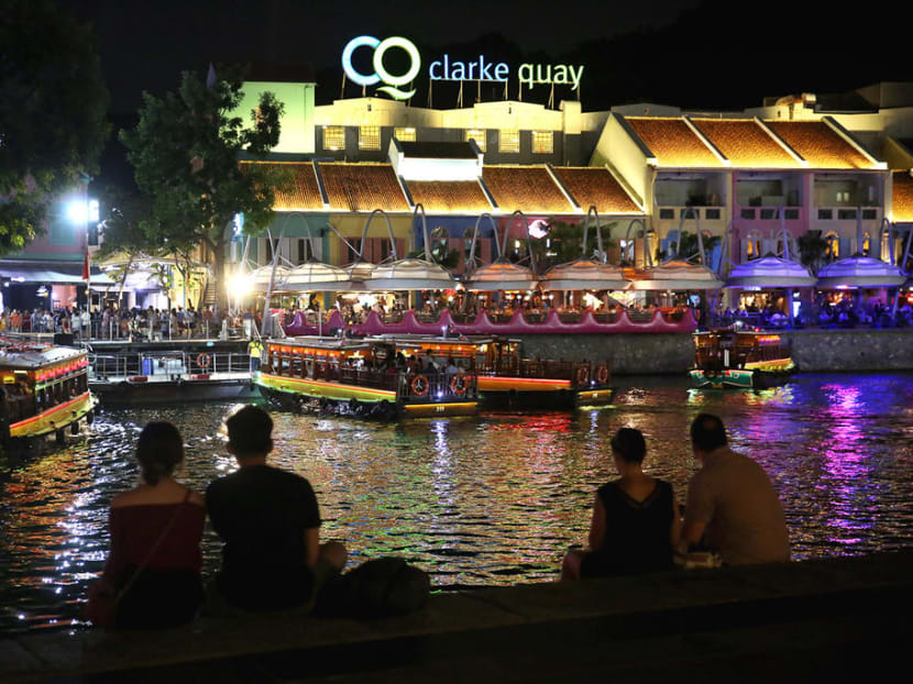 Clarke Quay, one of Singapore's once-vibrant nightlife precincts, during its heyday. Clarke Quay, one of Singapore's once-vibrant nightlife precincts, during its heyday.