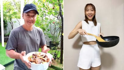 Li Nanxing & Julie Tan Whipping Up Father's Day Feast For Home Delivery