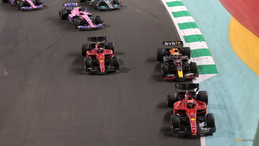 World champion Verstappen snatches first win of the season 