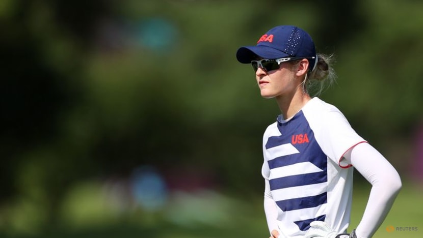 Olympics-Golf-Korda fires up with hot 62 to take four-shot lead Olympics-Golf-Korda fires up with hot 62 to take four-shot lead