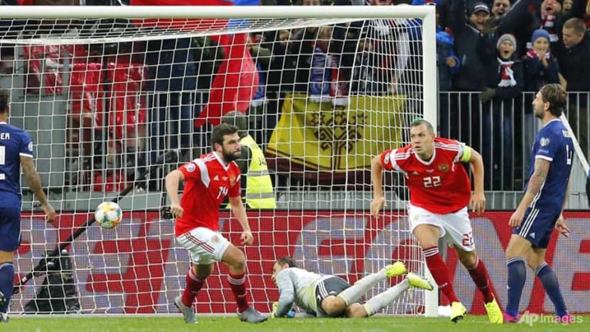 Football: Russia on brink of Euro 2020 after Dzyuba downs Scotland Football: Russia on brink of Euro 2020 after Dzyuba downs Scotland