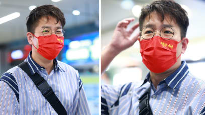 Chinese Netizens Call HK Actor Jerry Lamb "Top Grade Idol" After He Was Seen Wearing A "I Love You, China" Mask