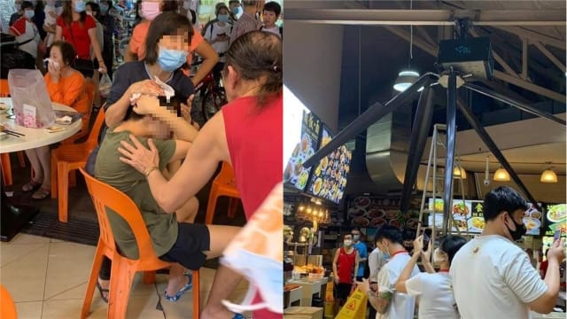 淡滨尼咖啡店巨型吊扇失控酿意外    两名伤者送院