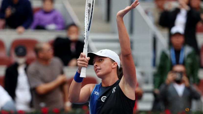 Swiatek ends Gauff's 16-match winning streak to reach Beijing final