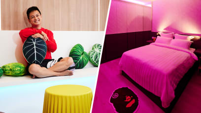 Dennis Chew Designed His New HDB Maisonette Bedroom To Look Like Hotel Room ‘Cos He Misses Travelling; Rui En Says It’s "Very W Hotel"