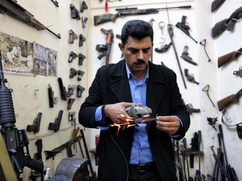 Islamic State threat boosts business for Kurdish gunsmith