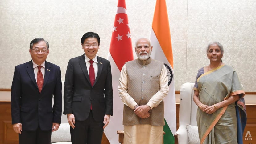 Deputy Prime Minister Lawrence Wong and Indian PM Narendra Modi discuss new areas of cooperation
