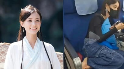Chinese Star Li Yitong Criticised For Resting Her Bare Feet On Airplane Seat