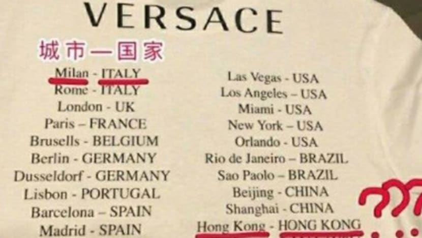 Versace, Coach, Givenchy mohon maaf kepada China atas kesilapan pada kemeja-T