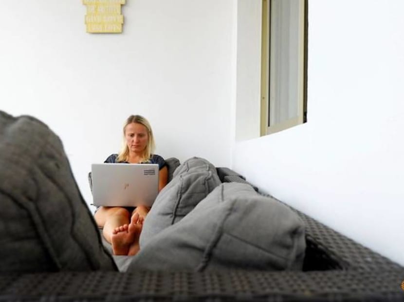 Sun-seekers enjoy European summer 'workcation' before office return Sun-seekers enjoy European summer 'workcation' before office return