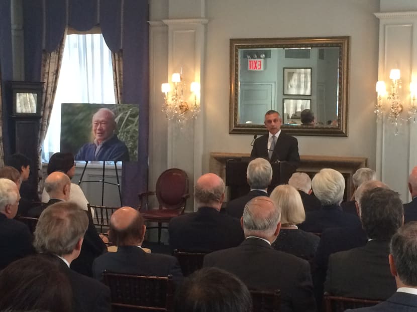 Ex-US Secretary holds memorial for Mr Lee in NY