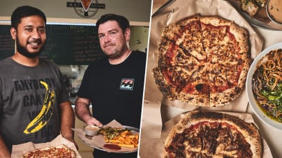 French & S’porean Chef Pals Open Muslim-Friendly Hawker Stall Serving Pizza, Wagyu Pasta & Burgers