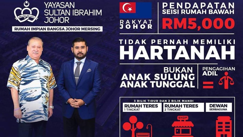 RM70,000 for a 3-bedroom terrace house: Johor royal family comes up with 'affordable' housing project RM70,000 for a 3-bedroom terrace house: Johor royal family comes up with 'affordable' housing project