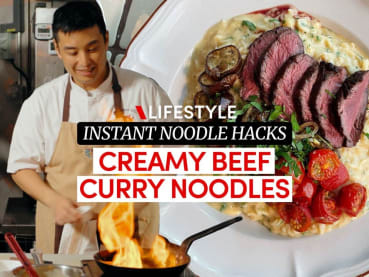 Instant noodle hacks: Creamy beef curry noodles by Summer Hill’s Chef Anthony Yeoh