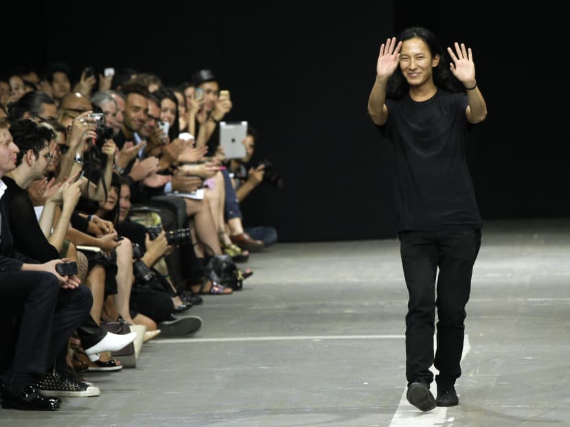 Designer Alexander Wang after his Spring 2013 collection was modeled during Fashion Week, in New York, on Sept 8, 2012. Photo: AP
