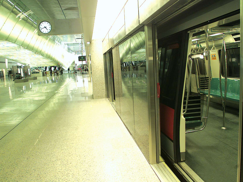 Slower train service to Changi Airport MRT Station until Jan 21, after crack spotted on track Slower train service to Changi Airport MRT Station until Jan 21, after crack spotted on track