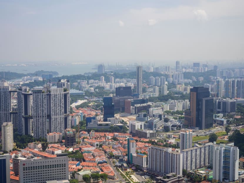 A view of buildings in central and western Singapore on July 2, 2022.