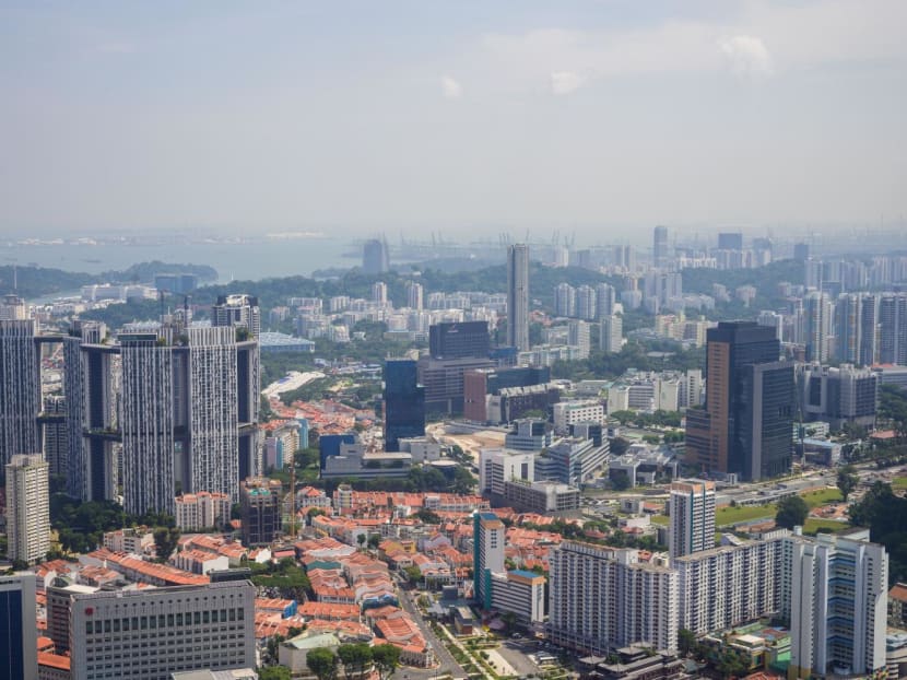 A view of buildings in central and western Singapore on July 2, 2022. A view of buildings in central and western Singapore on July 2, 2022.