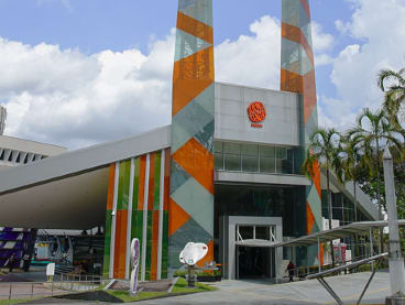 A view of the entrance to Science Centre in Jurong.