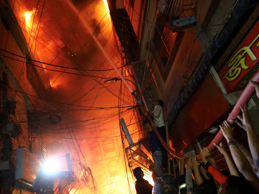 Photo of the day: A view of a scene of a fire that broke out at a chemical warehouse in Dhaka, Bangladesh.