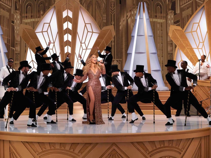 Mariah Carey goes all the way in at Christmas to compensate for the tough times she had growing up. Mariah Carey goes all the way in at Christmas to compensate for the tough times she had growing up.