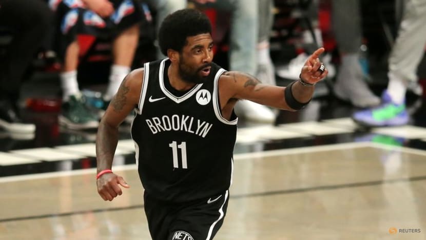 Protesters show support for Irving's COVID-19 vaccine stance ahead of Nets game Protesters show support for Irving's COVID-19 vaccine stance ahead of Nets game