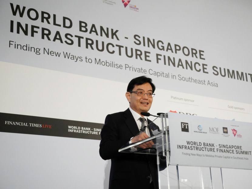 Singapore's Finance Minister Heng Swee Keat says that Asean should not take for granted the positive economic outlook for the region, and to keep watch over 'risk scenarios'.