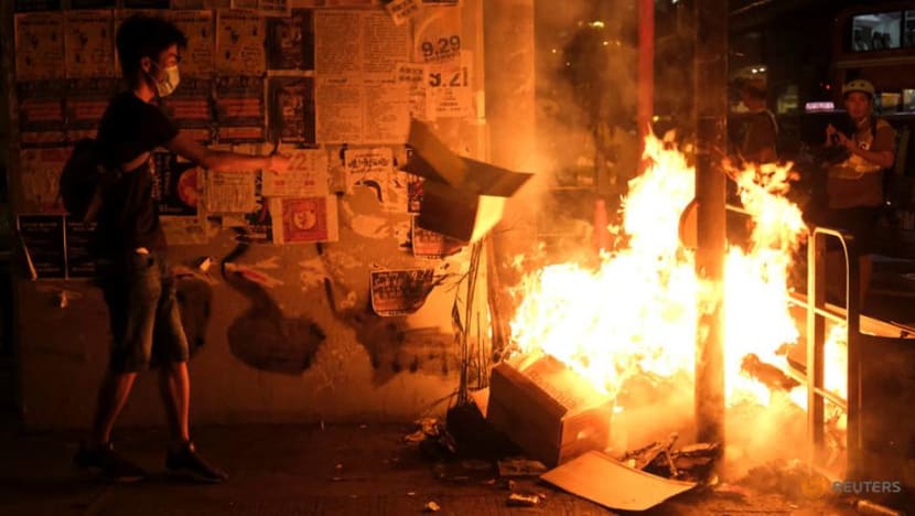 In photos: Fire and fury in Hong Kong on China's National Day In photos: Fire and fury in Hong Kong on China's National Day